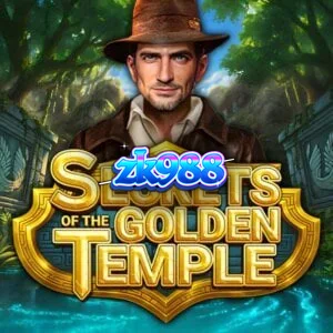 Tampilan visual slot Secrets of the Golden Temple dengan tema kuil emas